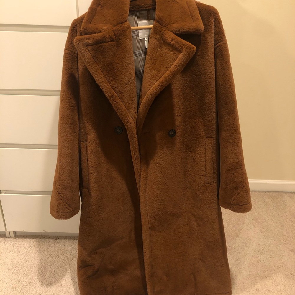 Teddy bear coat , over-sized
